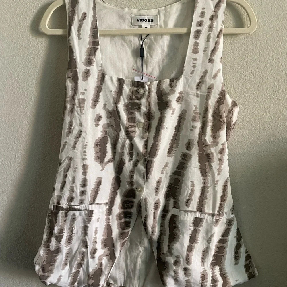 Vigoss Patterned Utility Top Vest - Picture 4 of 7